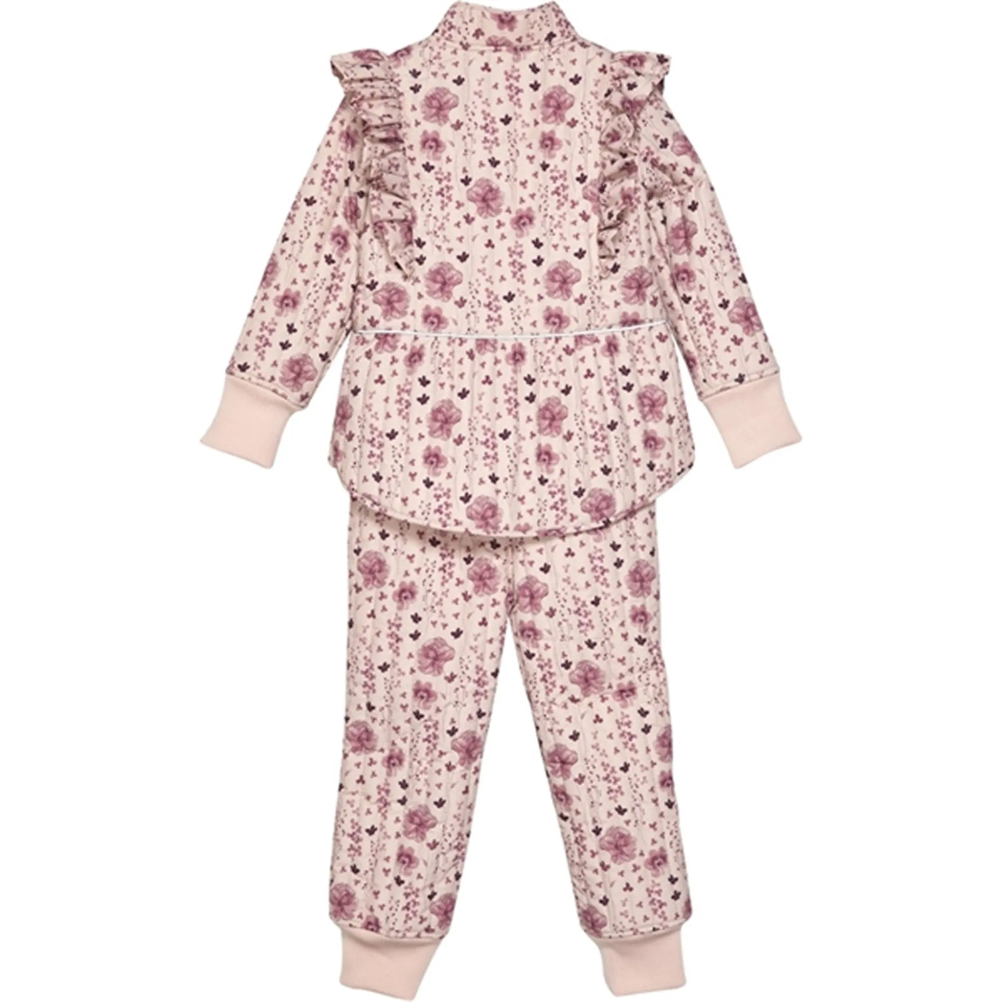 Versatile button-down blouse En Fant Thermo Set AOP Rose Dust