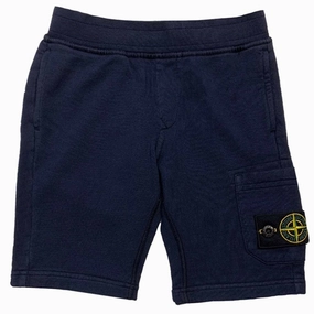 Stone Island Fleece Shorts Navy Blue Flex Foam Insert